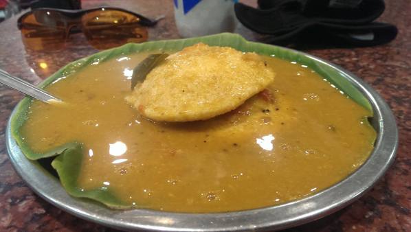 Idly Sambhar at Ratna Cafe, Triplicane