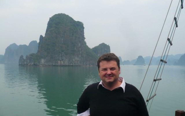 me at halong bay