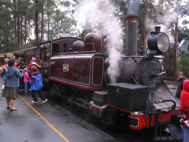 One of the engines works up some steam!