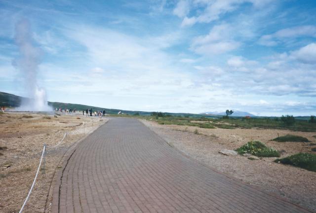Thermal activity area near 'Geyser'. 