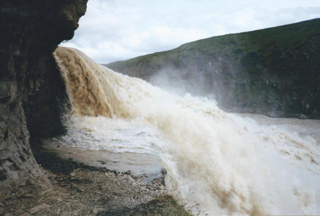 Waterfall Gulfoss.