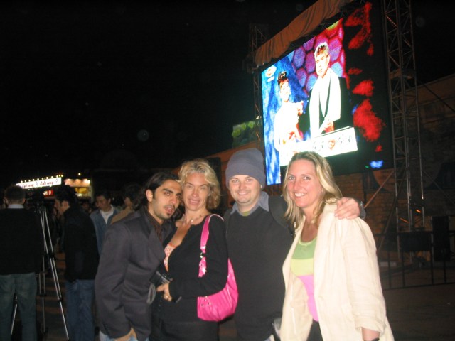 2004 at Taksim Square whilst Eurovision plays on the big screen.