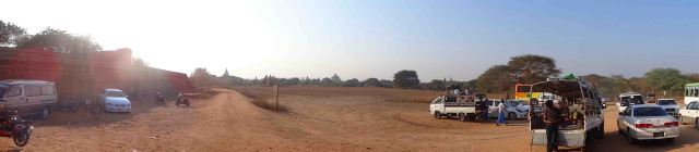 Outside a temple, Bagan.