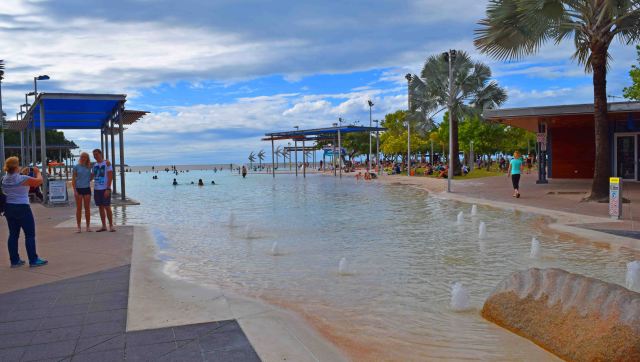 Waterfront at Cairns, public swimming/wading pool.