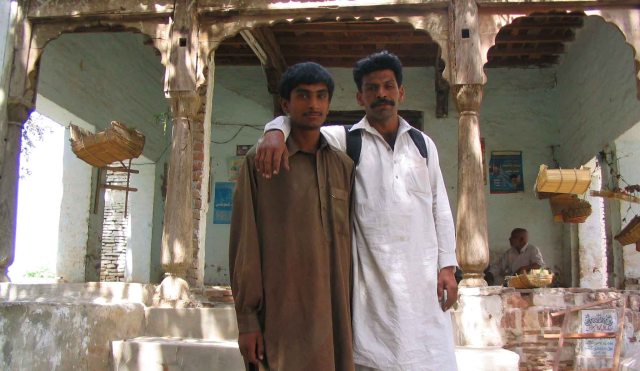 Father and son at Uch.