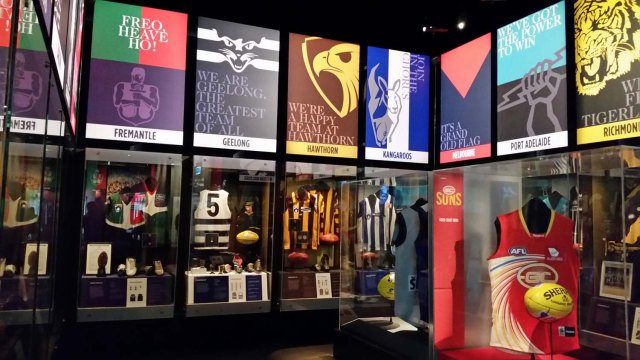 Australian Rules part of the museum.