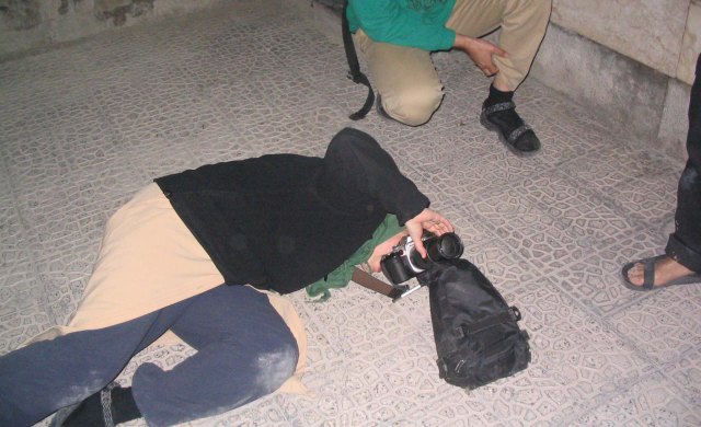 Trying to capture a lunar eclipse, Esfahan. 