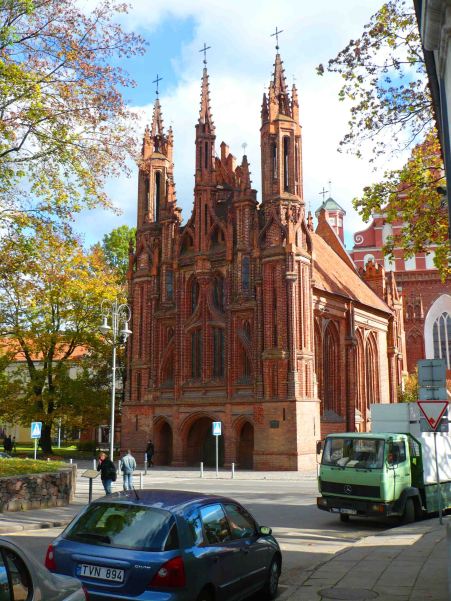 Gothic looking church in Vilnius.