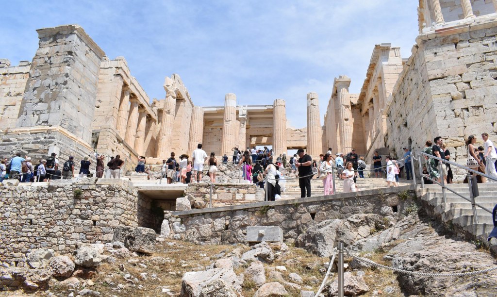 Entering the Propylaea